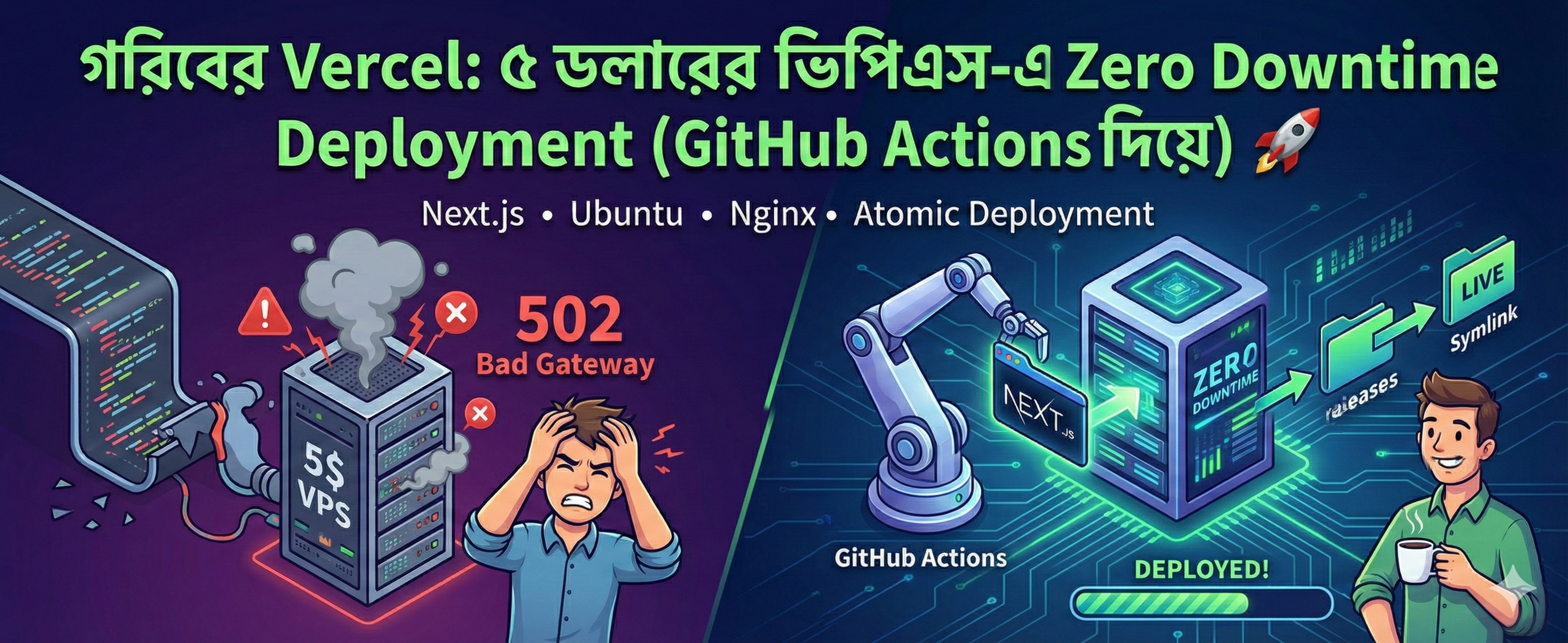 How to configure your server for Zero Down time like Vercel